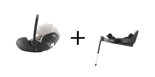 BABY-SAFE PRO SET PACK BABY-SAFE PRO en Soft Taupe, comprenant le siège-auto BABY-SAFE PRO et la base VARIO BASE 5Z ISOFIX